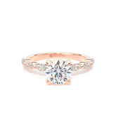 Solitaire Setting with Marquise Accent Diamonds by Allure